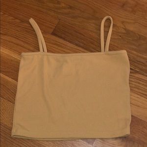 yellow brandy melville crop top